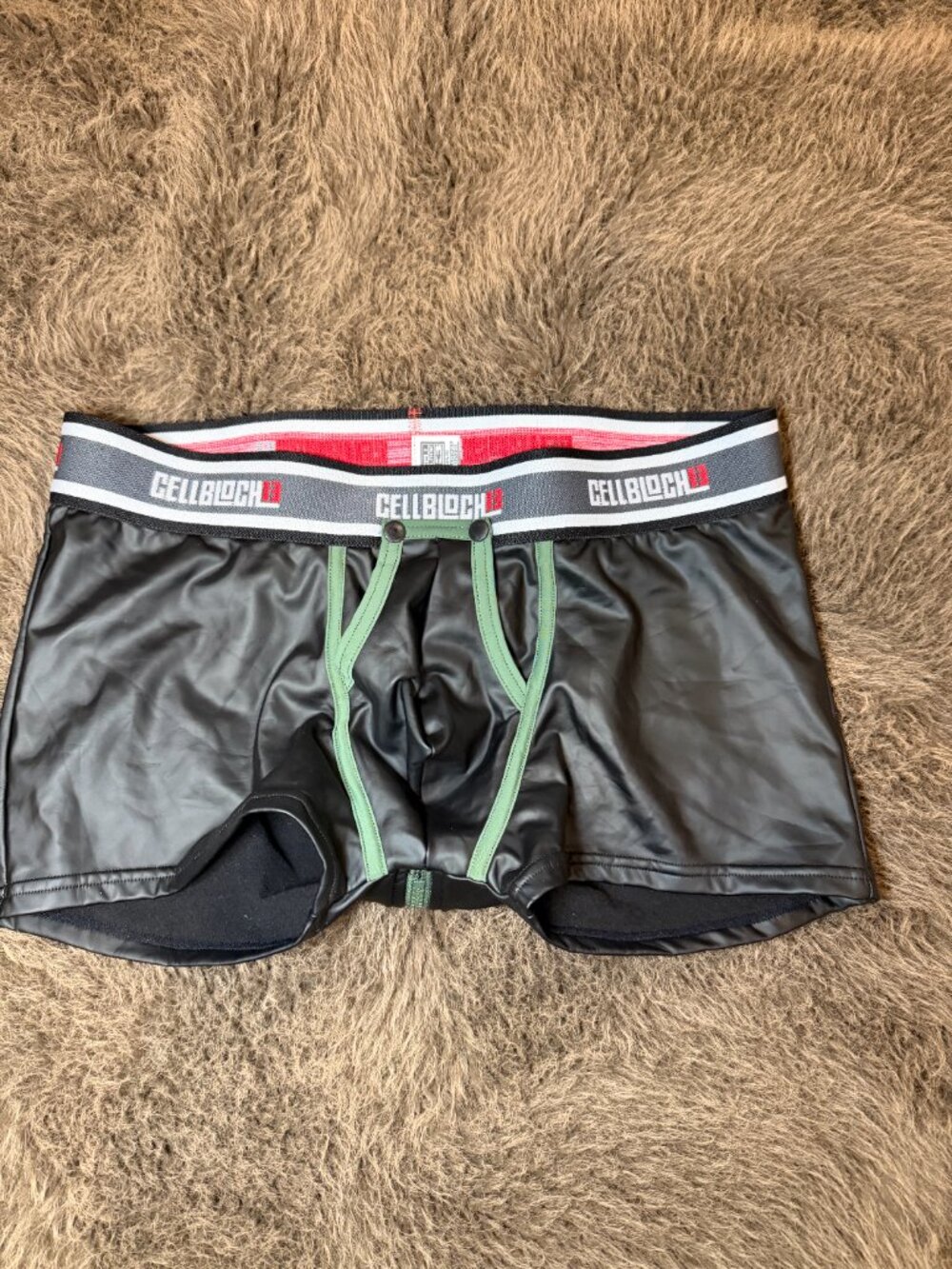 Barcode Berlin Mijail Boxer Black Green NWT Men’s XL Rare 91696 - Picture 2 of 12